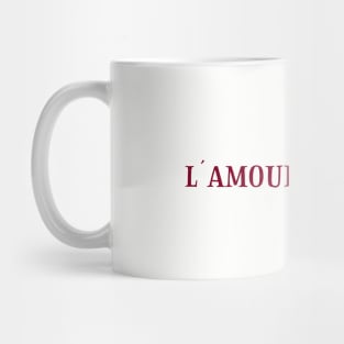 L´Amour Est Mort 2, burgundy Mug